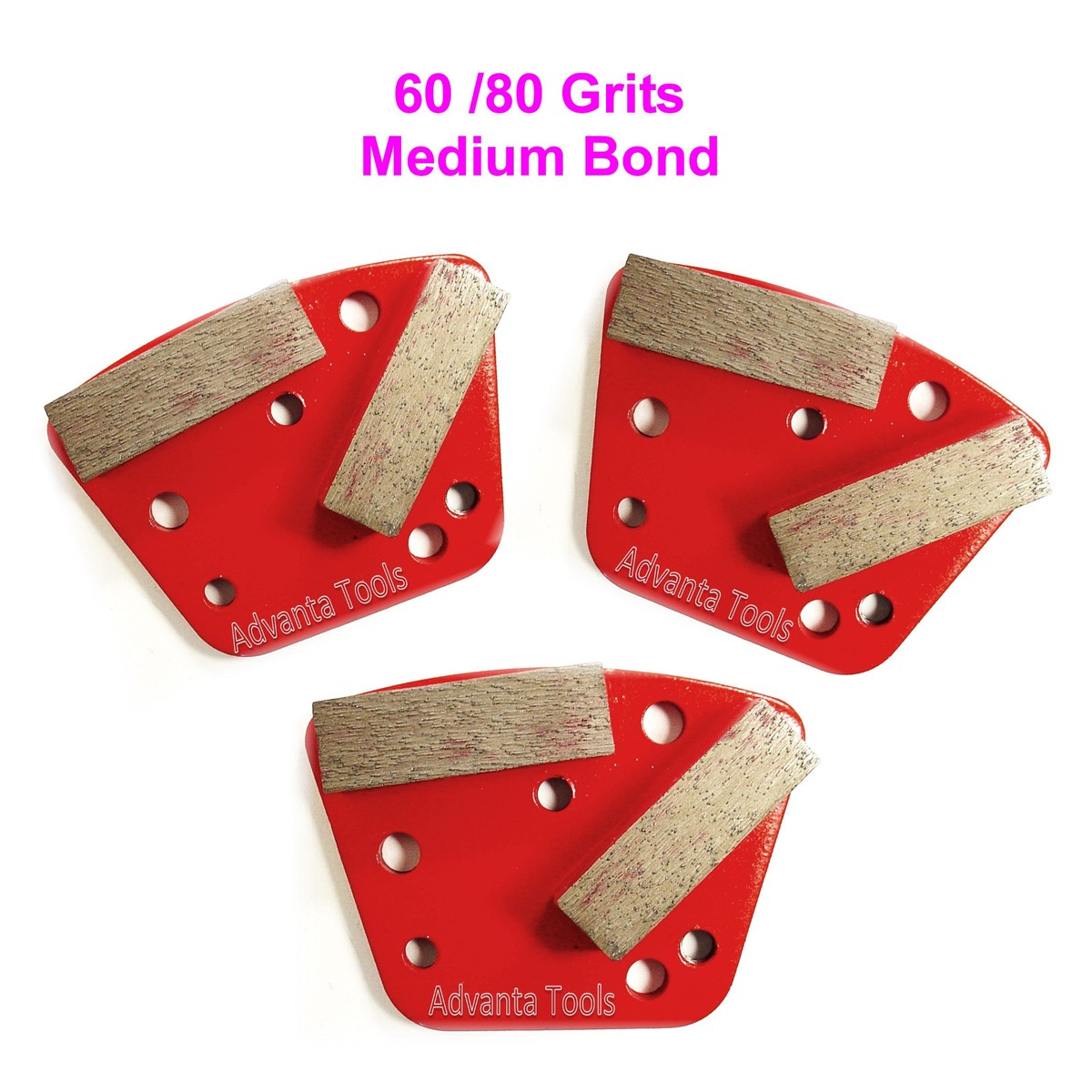 3PK Trapezoid HTC Style Grinding Shoe / Disc / Plate