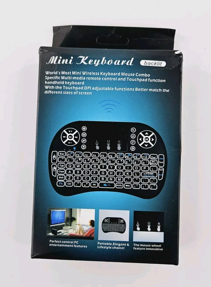 Bluetooth Mini Keyboard Backlit Touchpad PC/Mac/Android - Image 2 of 2
