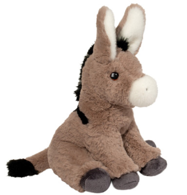Jackie 11'' Donkey Douglas Plush Stuffed Animal Cuddle Toy Mule Burro Gray Horse