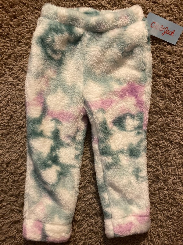 Cat&Jack- Girls' Warm Tie-Dye Fleece Jogger pants, size: 3 Toddler,  Multi-color
