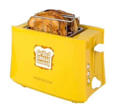 Nostalgia Electrics Grilled Cheese Sandwich Toaster Yellow New in Box