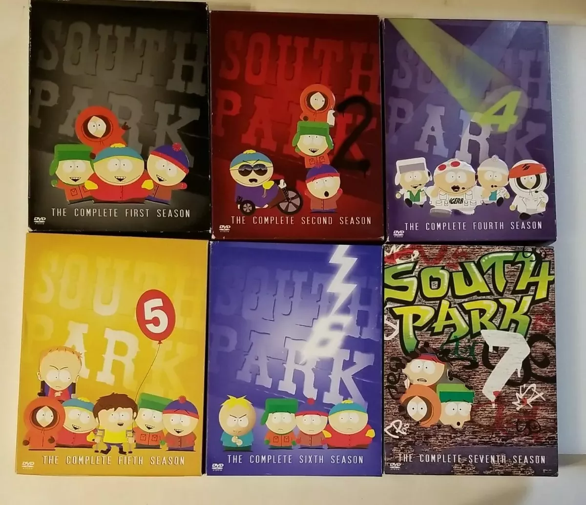South Park DVD Lot Season 1 2 4 5 6 7 8 9 10 11 12 13 15 Comedy.