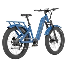 QuietKat Villager 5.0 Electric Bike 500w 16" Frame Classic Blue 22 VIL 50 BLU 16