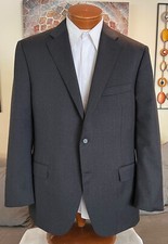 Stunning Canali Mens Gray 2 Btn Dual Vent Blazer Sz 44 R MINT 
