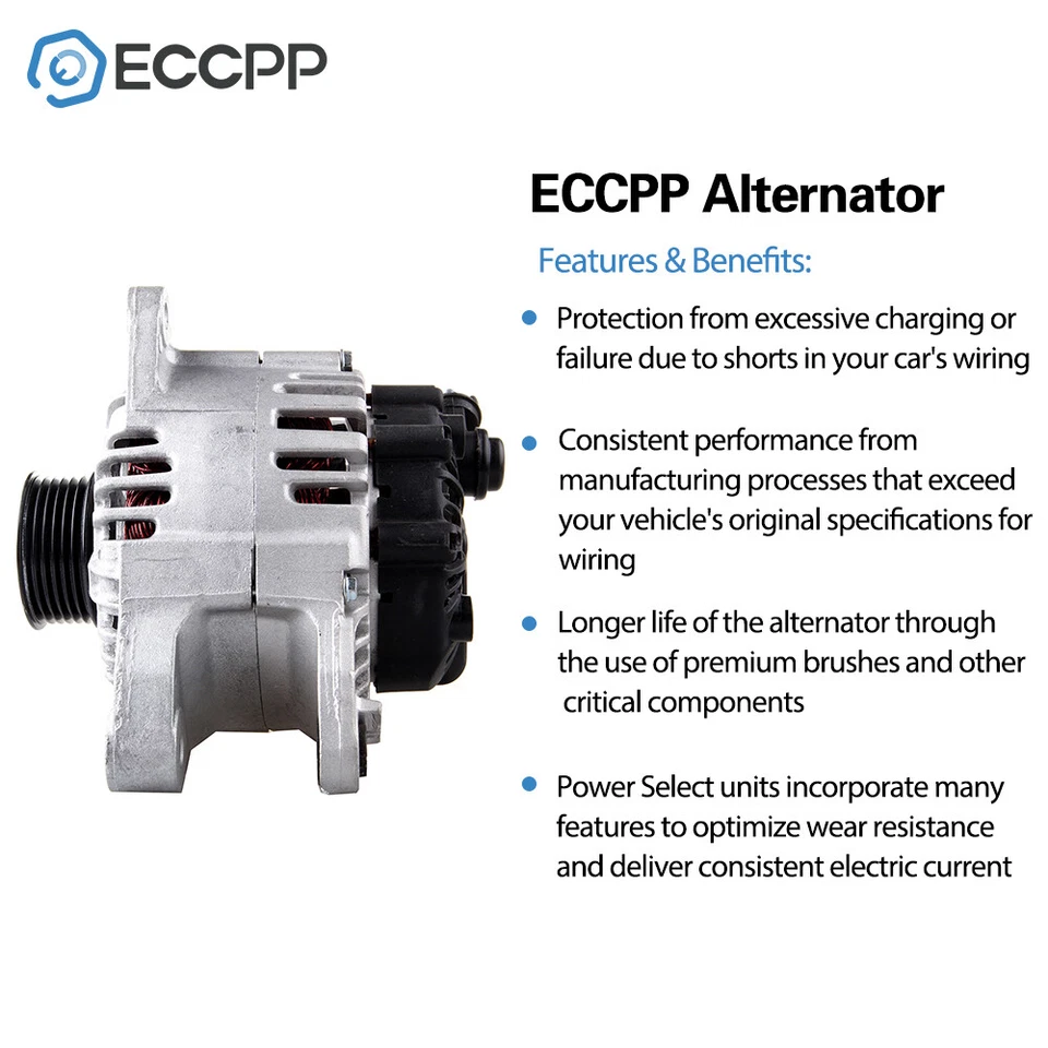 Alternador para Hyundai Santa Fe 2005-06 Tiburon 2005-08 Tucson 05-09 2,7 L 11188 Foto 4 de 4