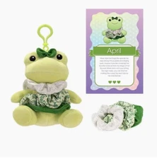 Scrunch Bunch 6" Frog April Plush Keychain