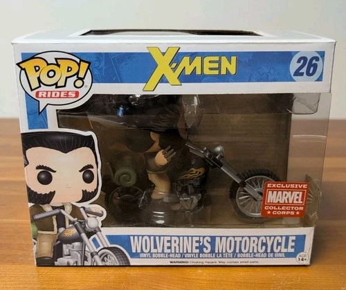 Funko Pop! Vinyl: Wolverine's Motorcycle #26 Marvel Collector Corps Exclusive