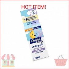 Orajel Baby Daytime  Nighttime Cooling Gels for Teething, Drug - Free, 1 Pedia