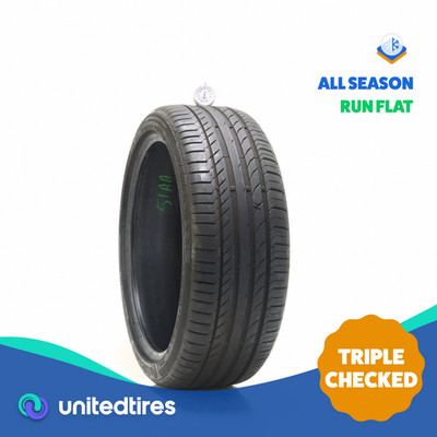 Used 225/40R19 Continental ContiSportContact 5 SSR MOE 93Y - 7/32 (13UJI)