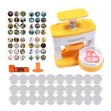 Badge Maker with 48 Buttons Portable Art Supplies Kids Badge Making