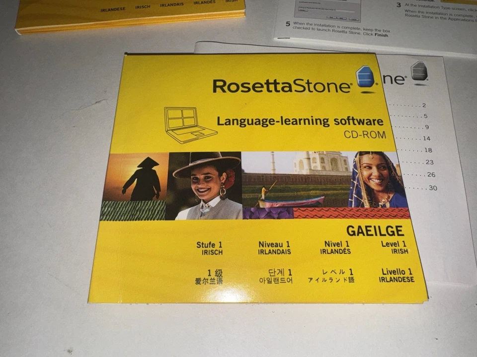 Rosetta Stone Gaeilge Irish V3 Levels 1 & 2 + Audio Companion – Complete Set - Image 2 of 4