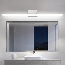 48" LED Bathroom Vanity Light, Brushed Nickel Adjustable Mirror Light Bar