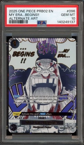 One Piece CCG My Era… Begins!! PRB02 Alternate Art OP09-096 PSA 10 Gem Mint