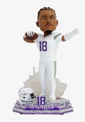 Justin Jefferson Minnesota Vikings Winter Warrior Bobblehead Bobble /124 FOCO