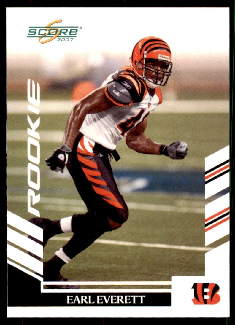 2007 SCORE EARL EVERETT CINCINNATI BENGALS #320