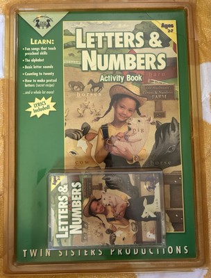 Vtg Letters Numbers Essential Early Childhood Skills Book Tape D1