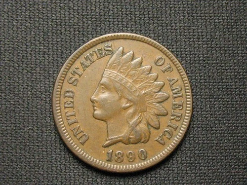 🔥OLD COIN SALE! AU 1890 INDIAN HEAD CENT PENNY DIAMONDS FULL LIBERTY 🔥 LOT 2.7