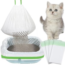 21 Count Cat Litter Box Liners,37x18 inch Heavy Duty Self-Cleaning Cat Litter...