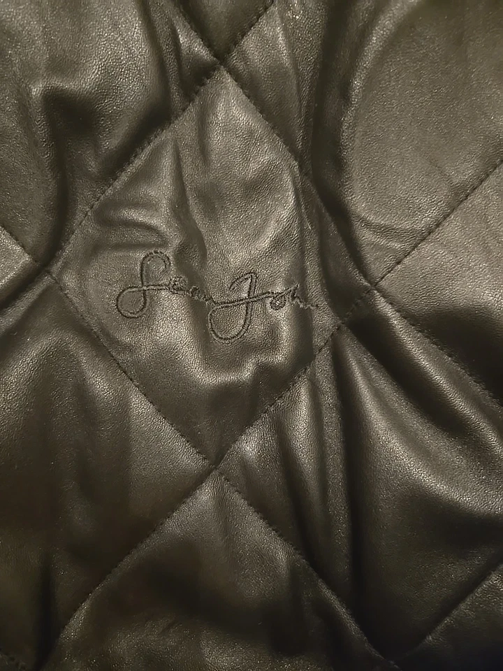 Chaqueta Universitaria de Cuero Acolchada SEAN JOHN De Colección Rara Años 2000 Negra 5xl Foto 2 de 4