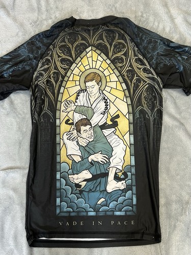 Manto Brazilian Ju Jitzu Stain Glass Submission Hold Rashguard Compress Men’s L