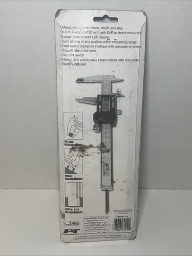 Performance Tool Digital Caliper - 0-6in W80152 NIB NEW NOS FREE FAST SHIP! - Foto 2 di 16