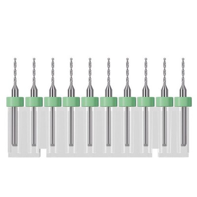 10 Stück Hartmetall PCB Bohrer für Leiterplatten Metall Kunststoff Anwendungen