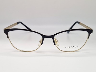 VERSACE VE1251 1366 Brille Brillengestell - Schwarz Gold NEU Ausstellungsstück 