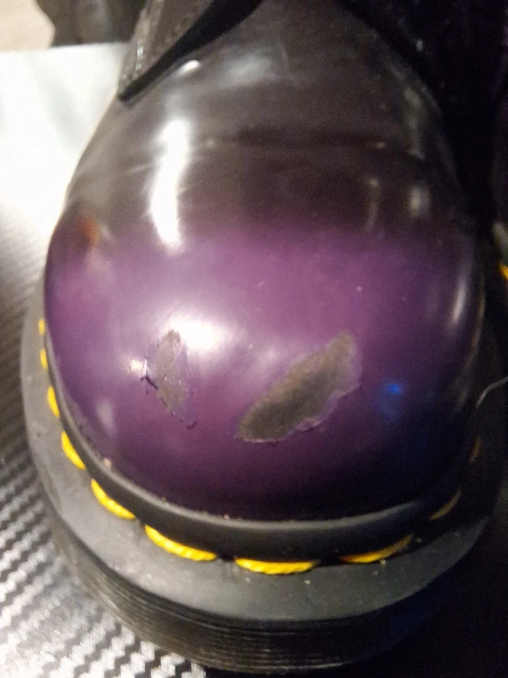 Dr. Martens 1460W Originals Women's Eight-Eye Lace-Up Boot Size US 10 Purple - Image 2 of 4