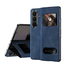 For Samsung Galaxy Z Fold 7 6 5 4 3 Leather Magnetic Flip Fold Stand Phone Case