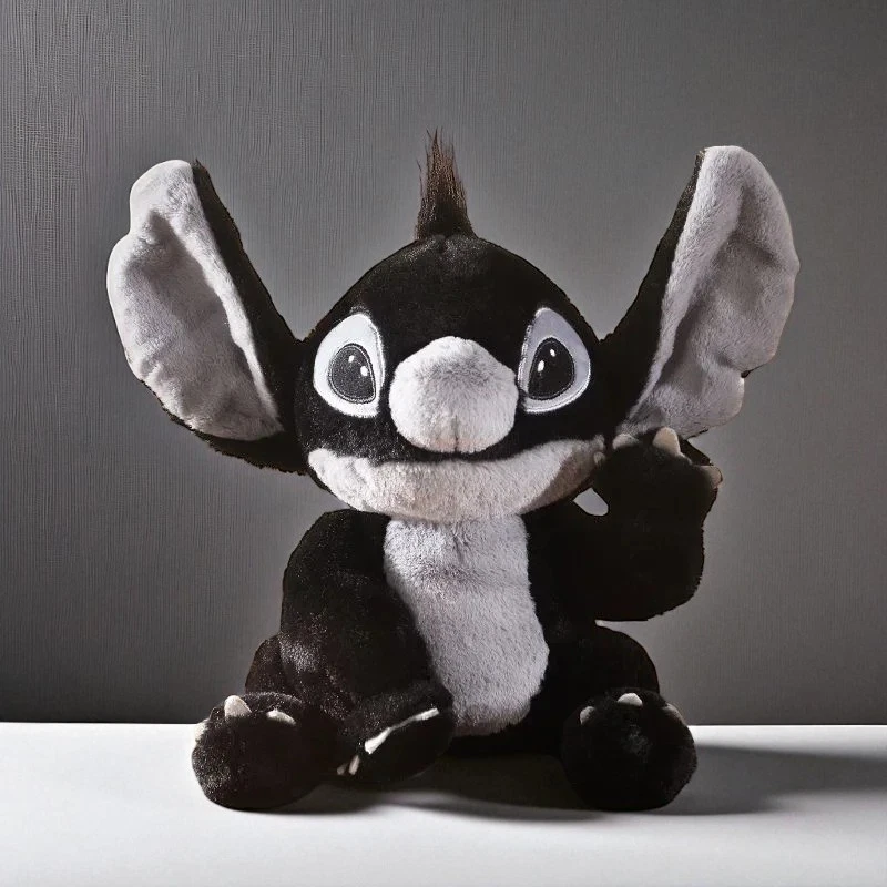 8" Black Stitch Plush Toy, Disney Kawaii Lilo & Stitch Stuffed Doll Collectible - Image 2 of 4