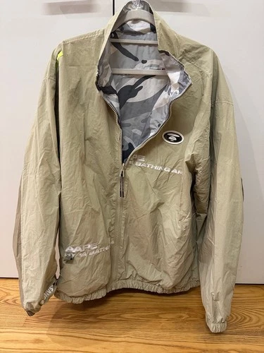 AAPE by A Bathing Ape, Moonface Camo Reversible Zip-Up Jacket, Beige, XL - product listing photo