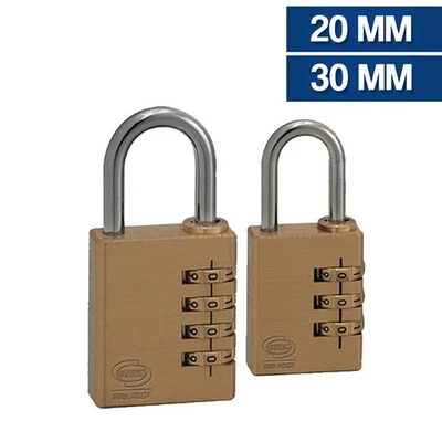 LUCCHETTO OTTONE CON COMBINAZIONE CORBIN KOMBO PL 020 VARIE MISURE 34778V