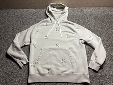 Nike Hoodie Sportswear Club Fleece Mens Medium All Over Print Tan Brown DV9601