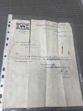 ORIGINAL WW1 LETTER GOLDEN FLEECE UNDERWEAR RICHMOND MELBOURNE GERMAN WORK 1915