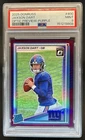 2025 Panini Donruss Jaxson Dart Optic Rated Rookie Preview Purple RC #/50 PSA 9