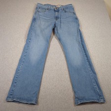 Wrangler Relaxed Boot Jeans Mens 33x30 (Actual 32x29) Blue Denim Western Cowboy