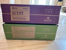 Brand New Lot Of 2 Kiwi Co. Kiwi STEM Crate Kits - Egypt & Kaleidoscope Puzzles