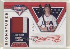 2019 USA Baseball Stars & Stripes Signatures Prime 23/25 Zach Watson Auto s3g
