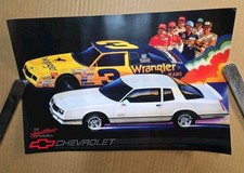 1987 Chevrolet Monte Carlo SS Aerocoupe Poster Dale Earnhardt Wrangler NASCAR 