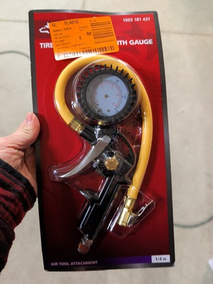 #ad 560 Husky Tire Inflation Gun With Gauge 1 4in 10PSI 150PSI 1003 181 431 $25.00