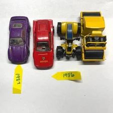 HOT WHEELS 4 Car Lot From 1986 - 1987  Road Roller Dirt Machine & More