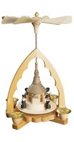 Weihnachtspyramide Seiffener Kirche, 19 Cm Hoch, Original Erzgebirge Von Rich...