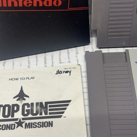 Top Gun + Second Mission Lot of 2 (Nintendo NES, 1987)  1 & 2