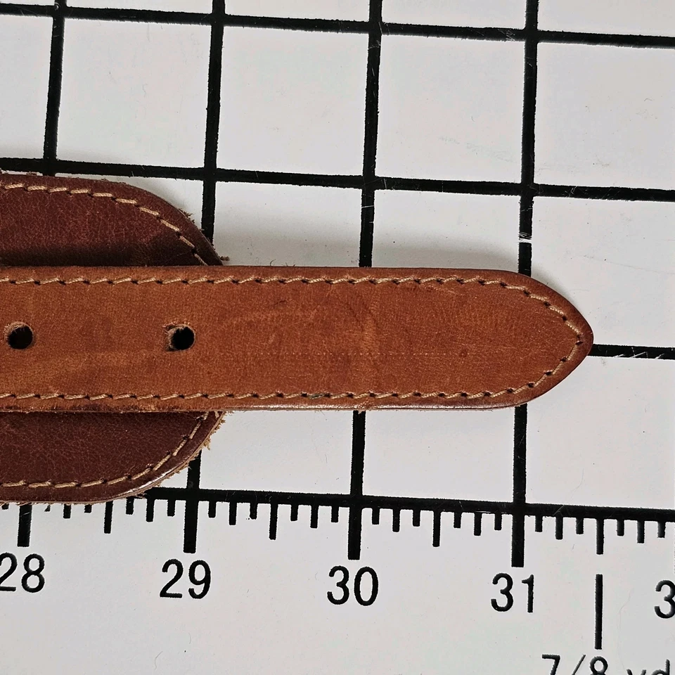 Corsé elástico vintage S/XS 26-29" concho cinturón de monedas ancho occidental de cuero tachonado Foto 4 de 4