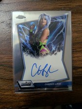 2026 Topps Chrome WWE Candice LeRae Autograph Card Blue Brand card