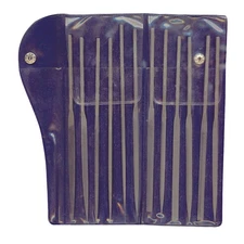 WESTWARD 10Z660 Needle File Set,4 Cut,5.6 In,12 Pc 10Z660