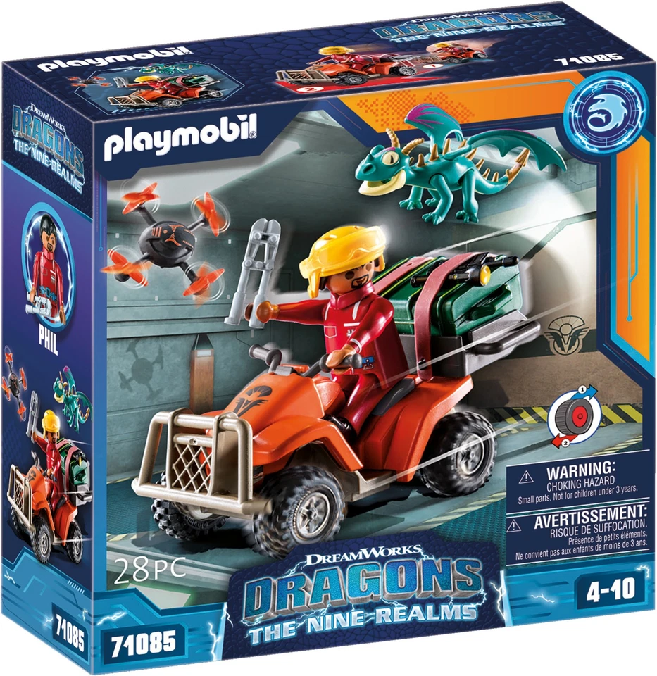 PLAYMOBIL 71085 Dragons The Nine Realms - Icaris Quad & Phil Spielset Mehrfarb