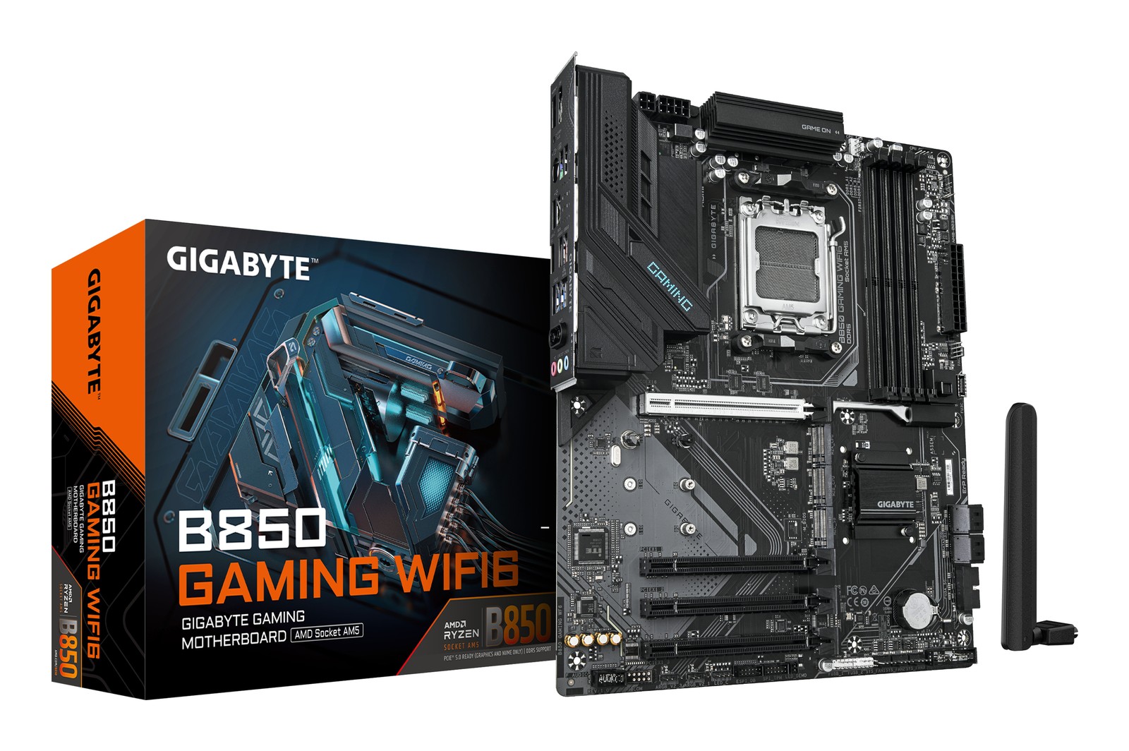 GIGABYTE B850 GAMING WIFI6 Motherboard - AMD Ryzen 9000 Series CPUs, - AM5