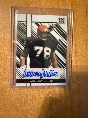 2024 Leaf Collective - Anthony Munoz - Pro Set White Refractor Auto #d 2/2