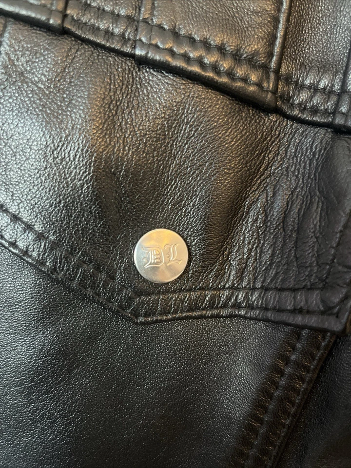 DLNYC Daniel Leather Jacket Men’s Size M Black Leather - Image 3 of 4